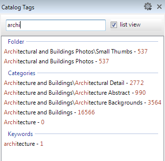 Filter Catalog Tags