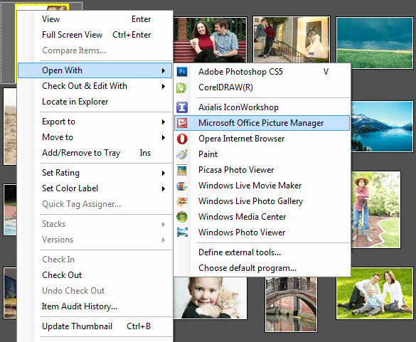 Improved "Open With" menu