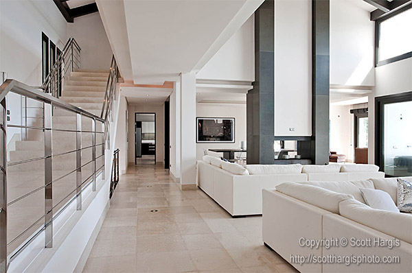 one point perspective photography interior