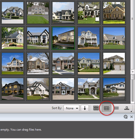 "Compact View" allows to place more thumbnails on your workspace