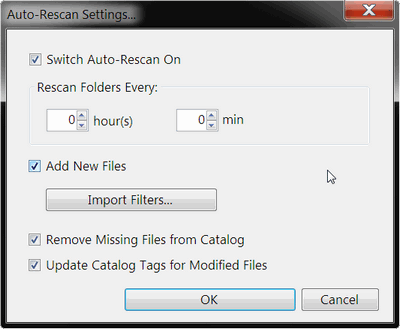 Auto-Rescan Folder Settings