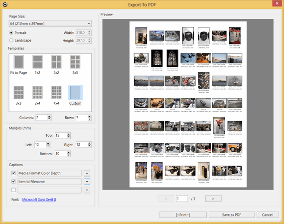 Creating Contact Sheets and Exporting to PDF