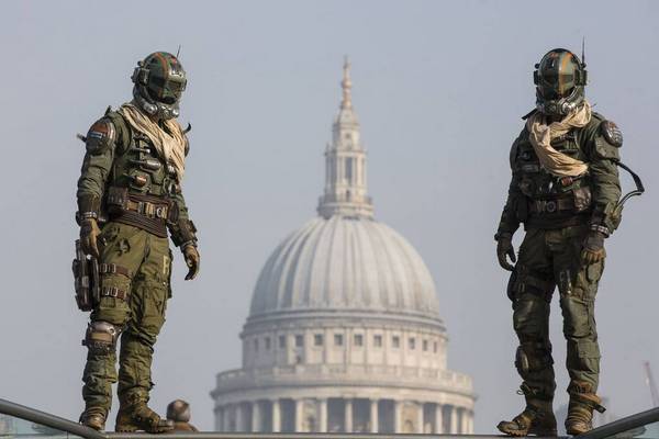 Costumes made for the launch of the Microsoft game ‘Titanfall’