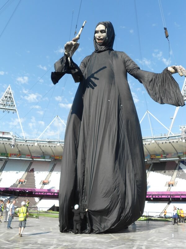 Voldemort from Harry Potter, a puppet that we made for the London 2012 Olympics Opening Ceremony