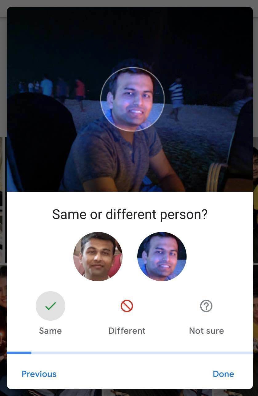 Google Photo - face recognition