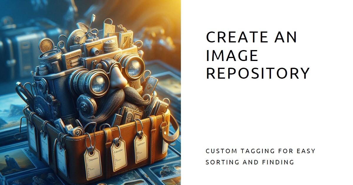 Image Repository with Custom Tagging for Easy Sorting and Finding