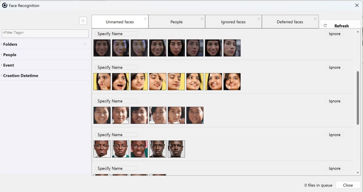 Digital Asset Management Software with Facial Recognition