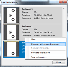 Version Control - Item Audit History