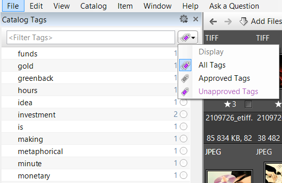 All Tags are displayed