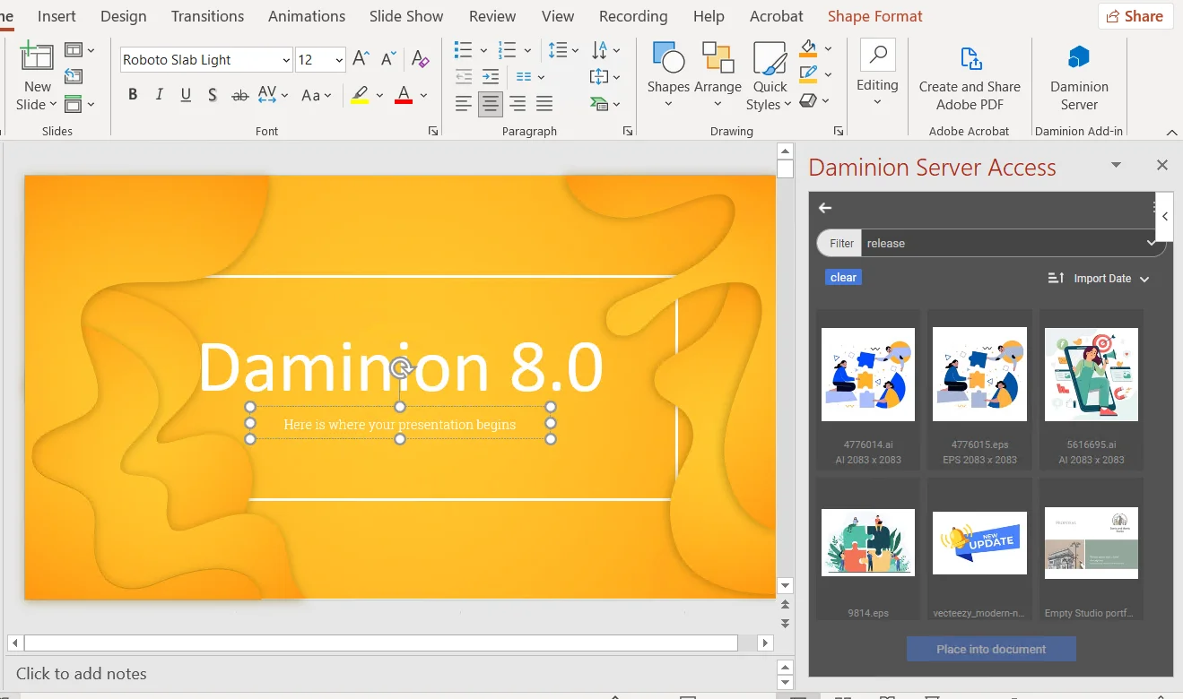 Daminion Connector for Microsoft Office