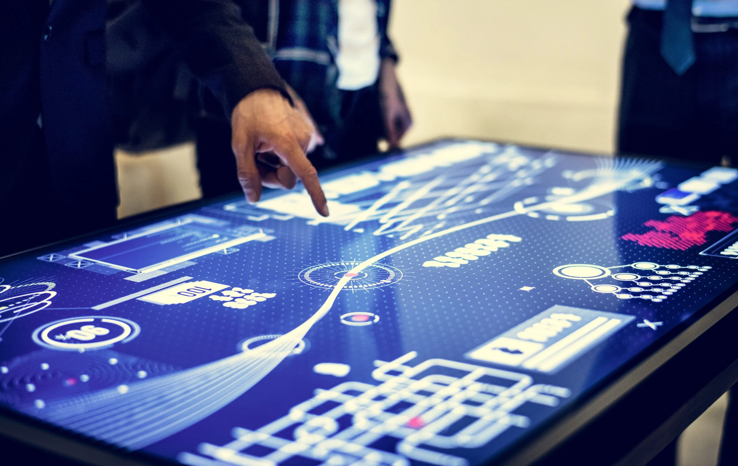 Technology meeting at cyber space table to future proof digital assets