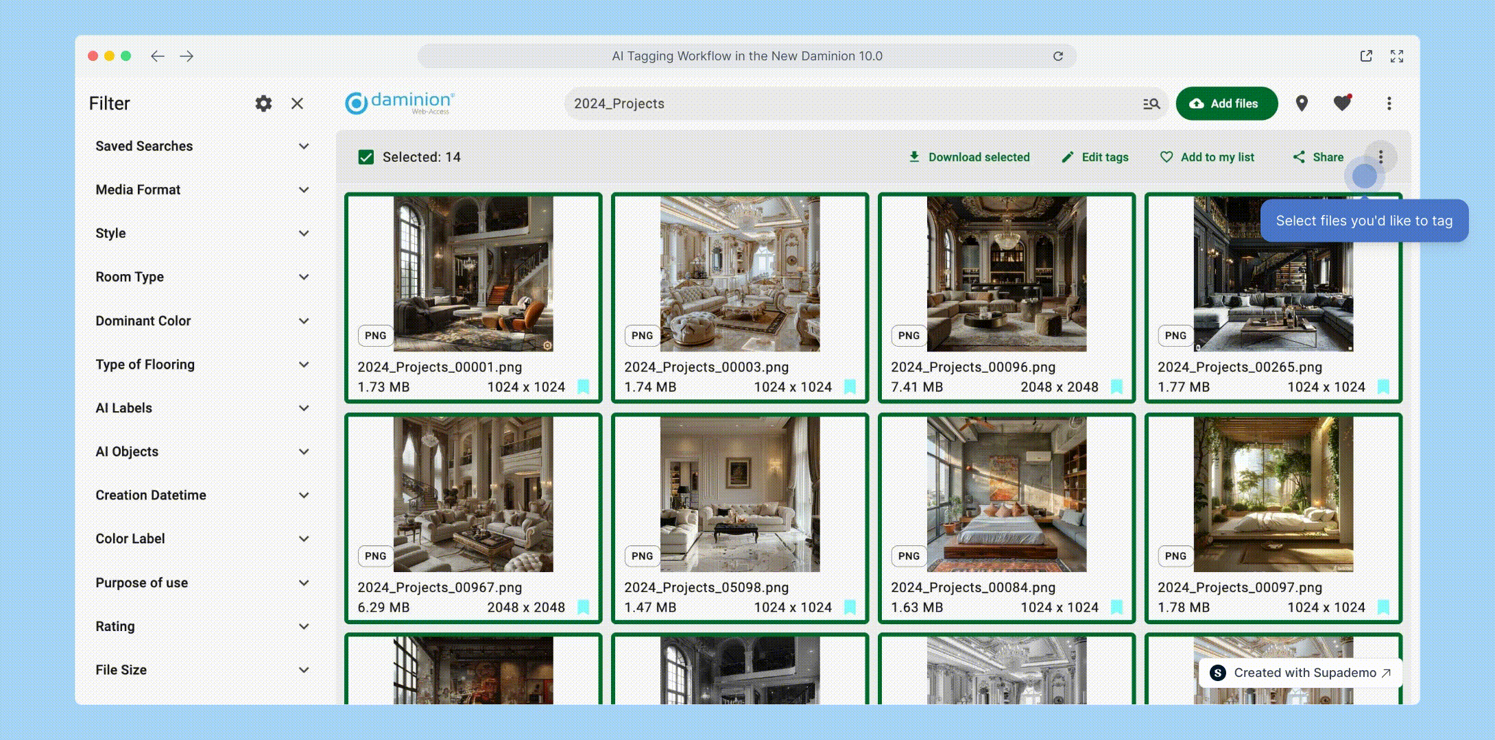 AI Tagging Workflow in the New Daminion 10.0