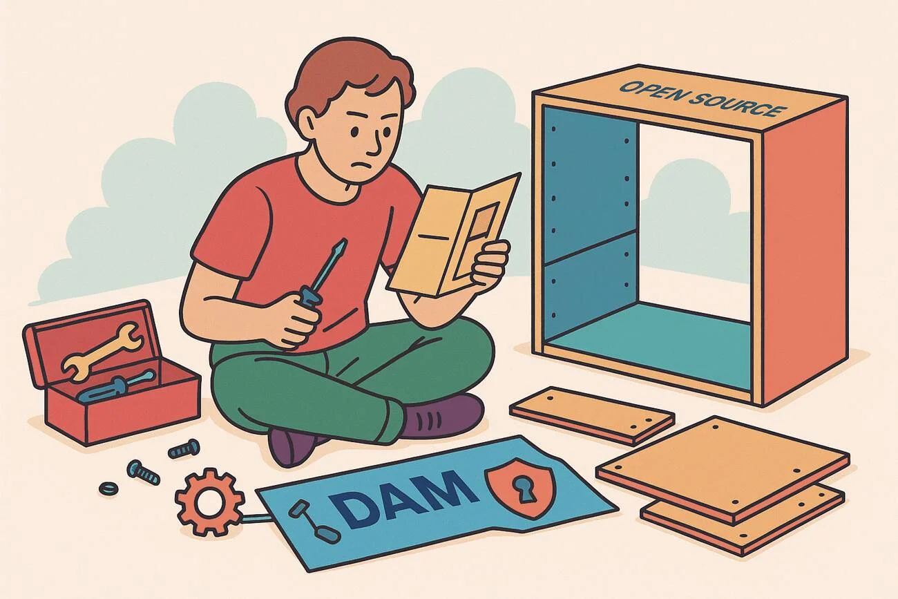 Building an open-source digital asset management system