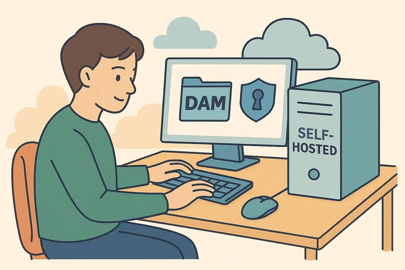 Comparison table of self-hosted digital asset management platforms
